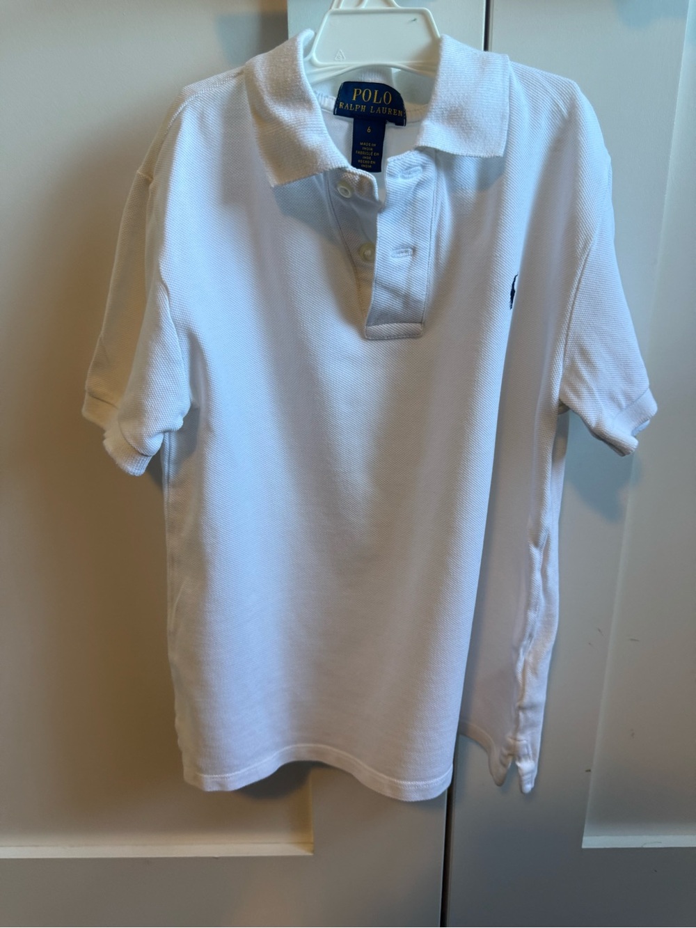Polo by Ralph Lauren White Kids Short-Sleeve Polo